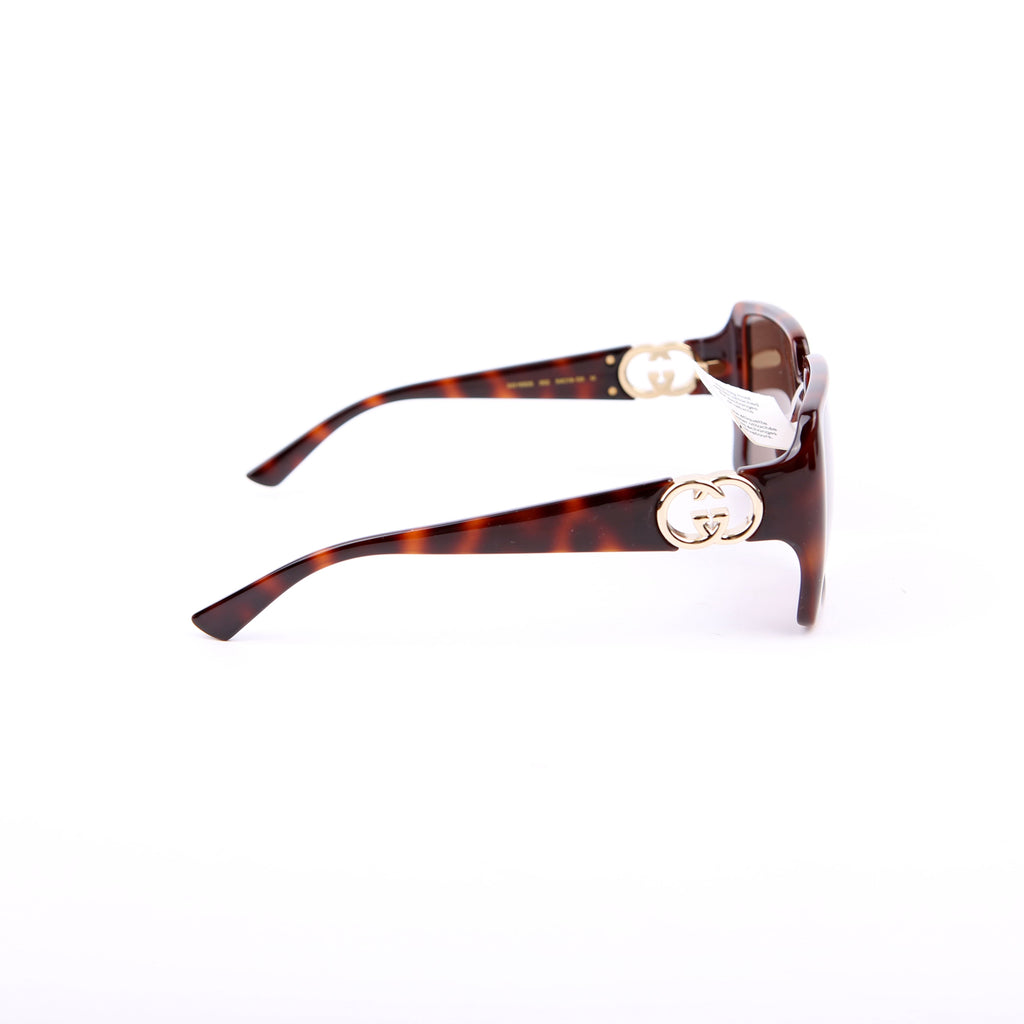 Gucci GG1692S Oversized Square Sunglasses Brown