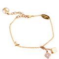 Louis Vuitton Luckygram Dice Crystal Bracelet Gold