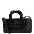 Christian Dior Lady D-Joy Medium Lambskin Black