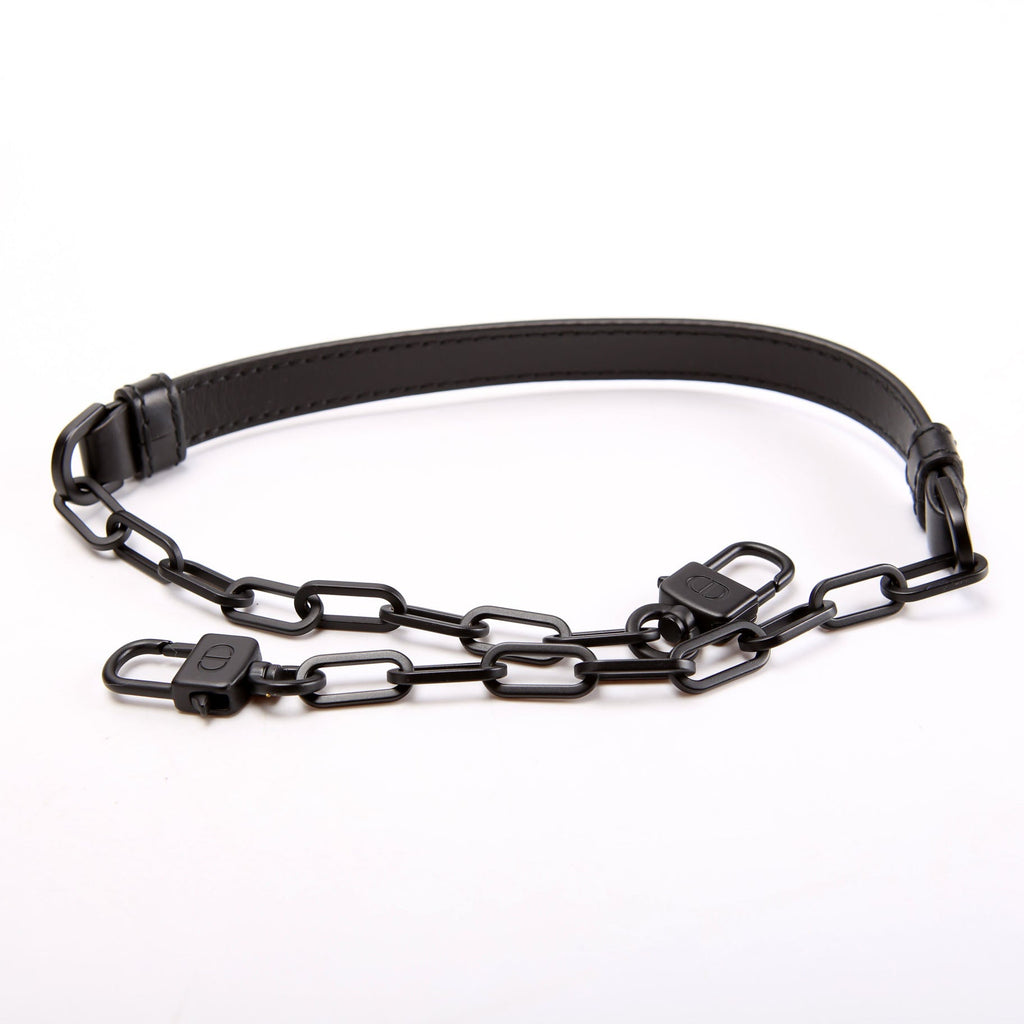 Christian Dior Lady D-Joy Medium Lambskin Black