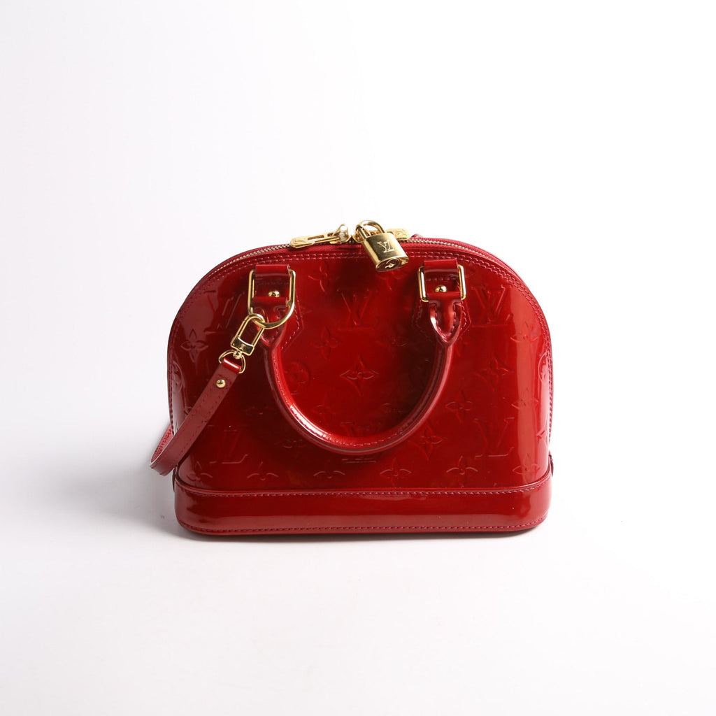 Louis Vuitton Alma BB Vernis Red/Gold