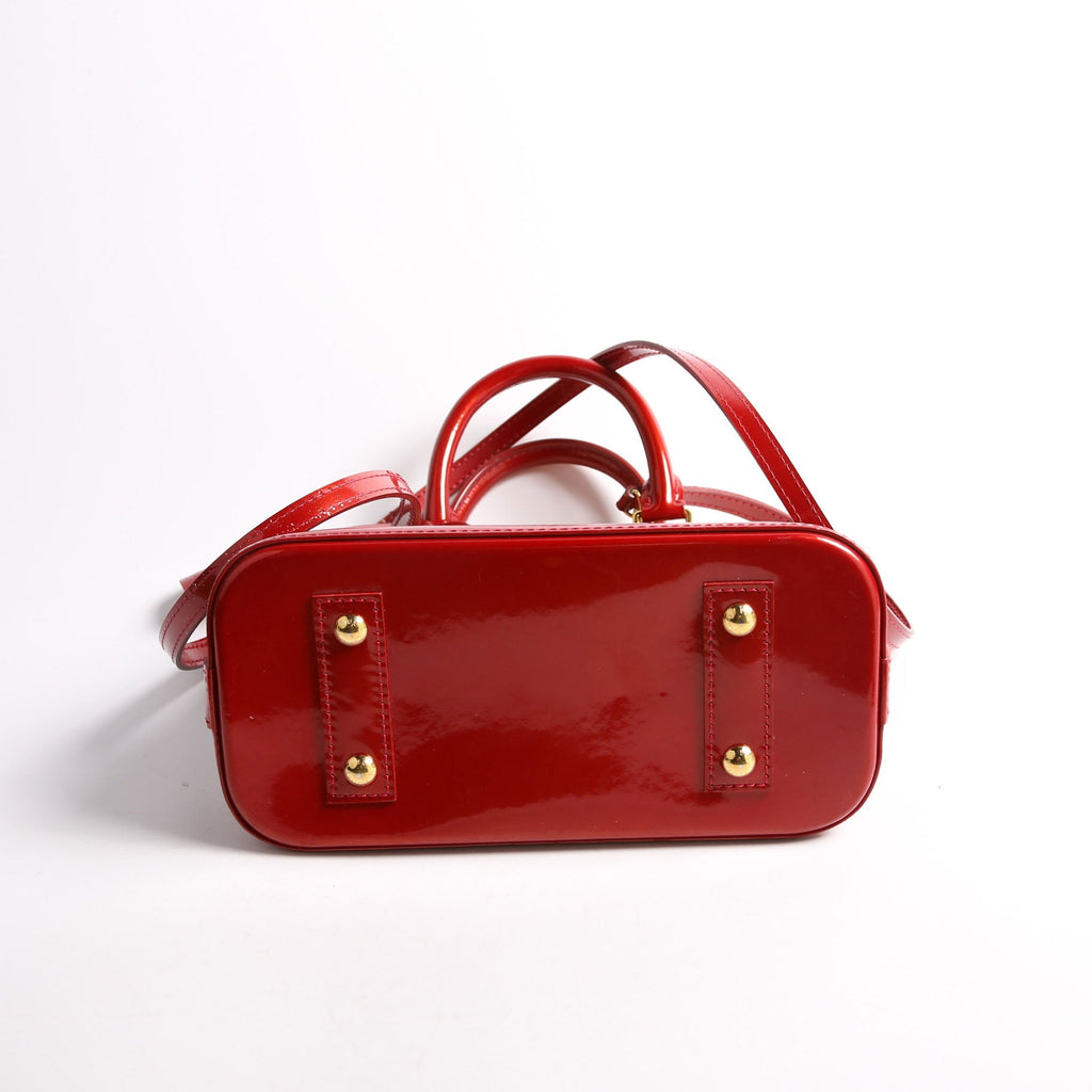Louis Vuitton Alma BB Vernis Red/Gold