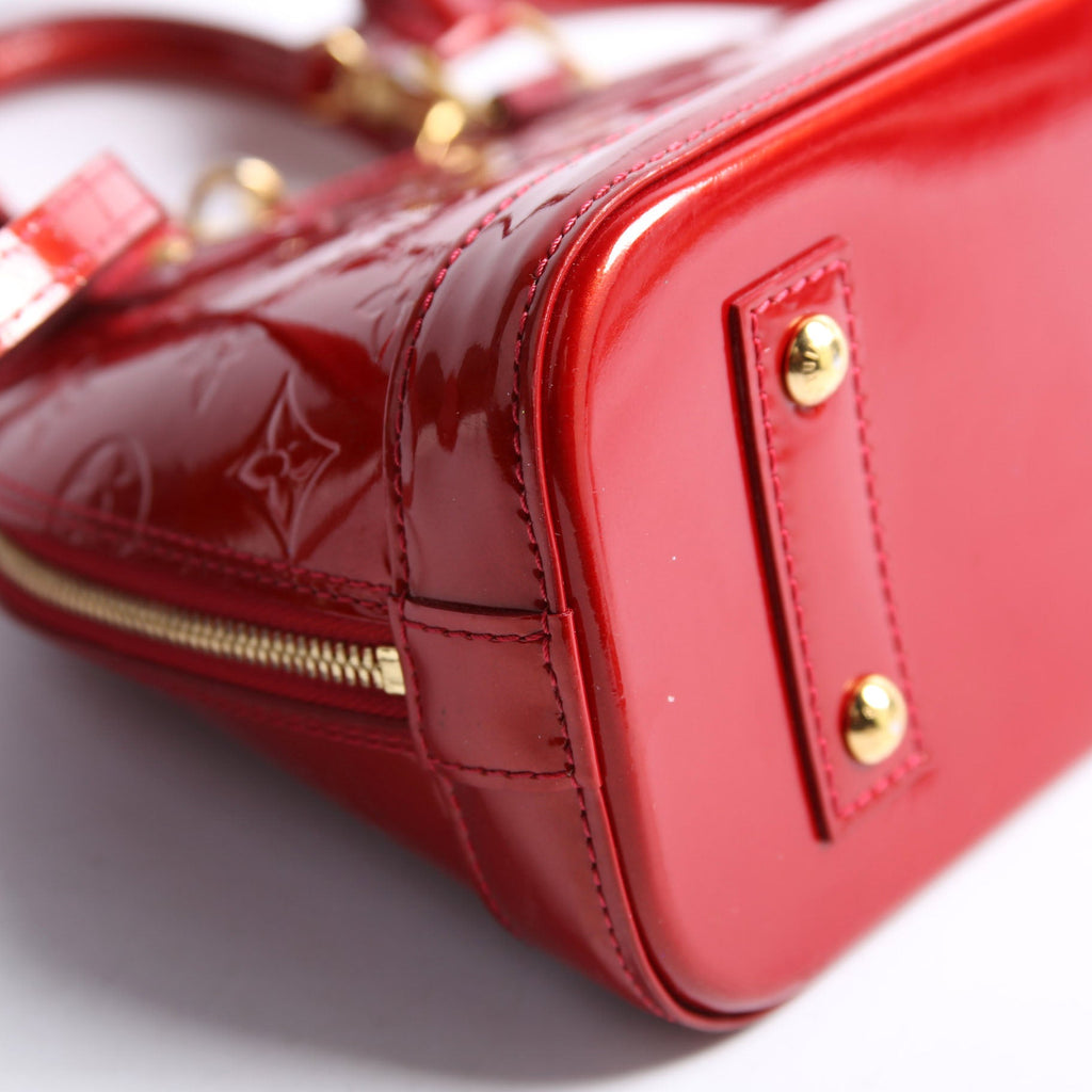 Louis Vuitton Alma BB Vernis Red/Gold
