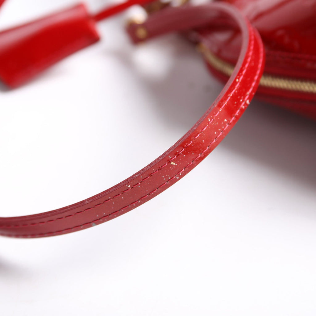 Louis Vuitton Alma BB Vernis Red/Gold