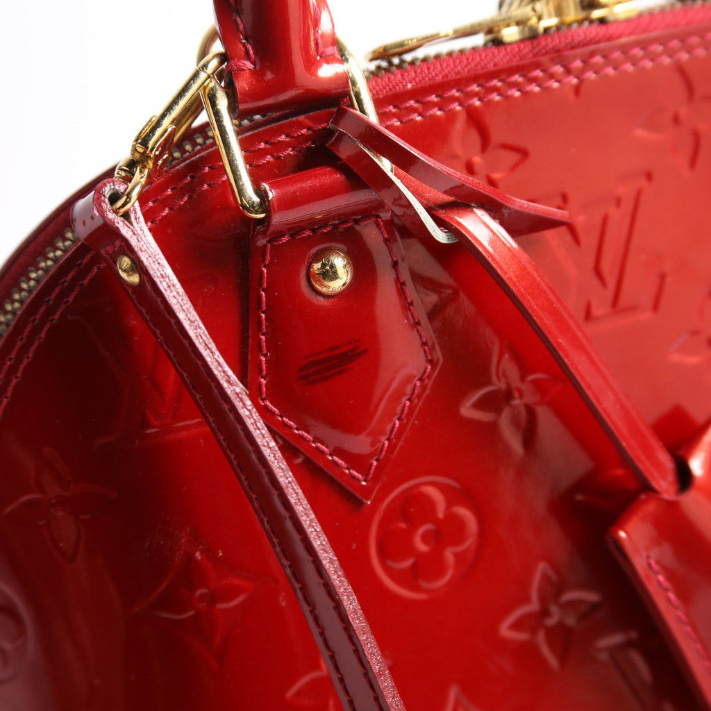Louis Vuitton Alma BB Vernis Red/Gold