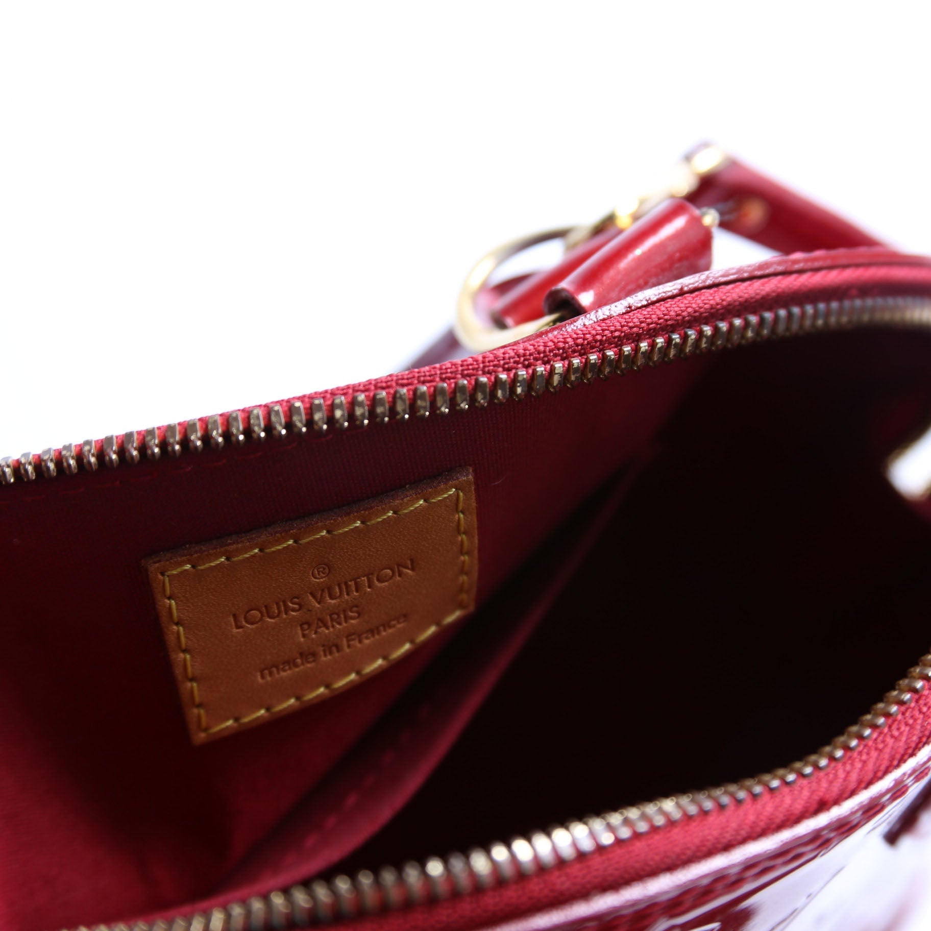 Louis Vuitton Alma BB Vernis Red/Gold