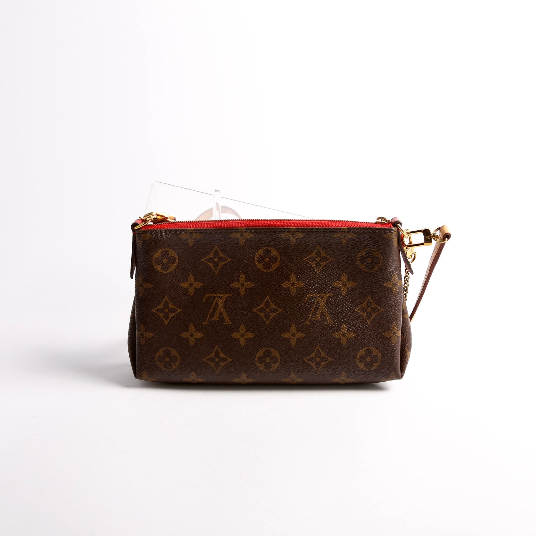 Louis Vuitton Pallas Clutch Monogram Red