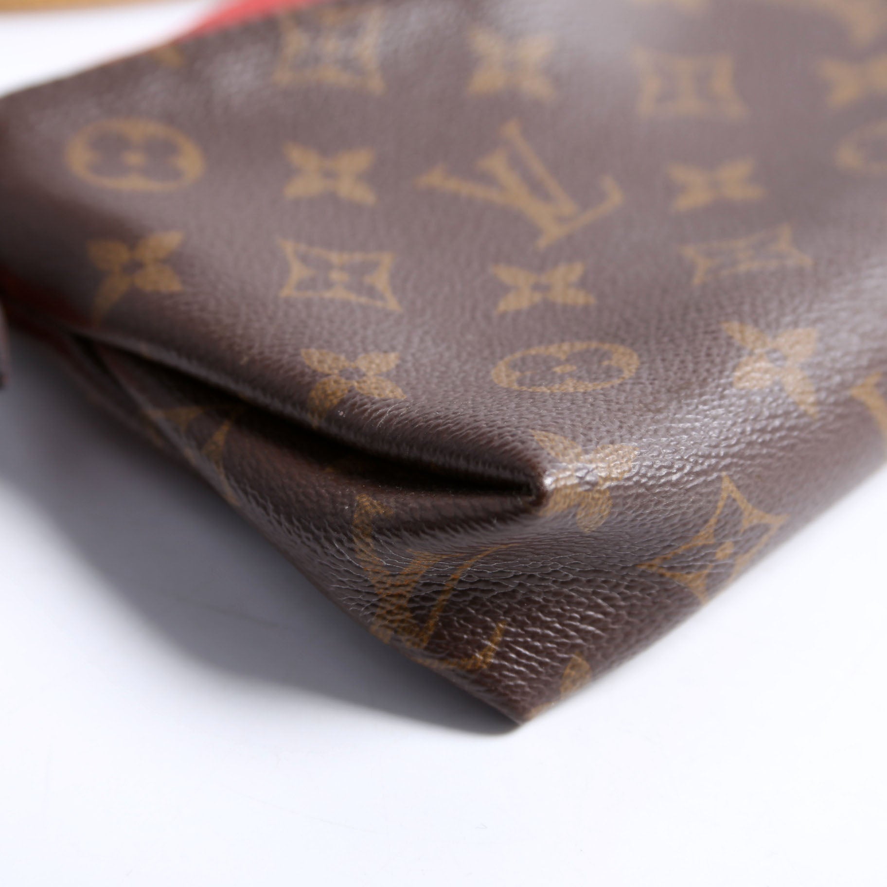 Louis Vuitton Pallas Clutch Monogram Red
