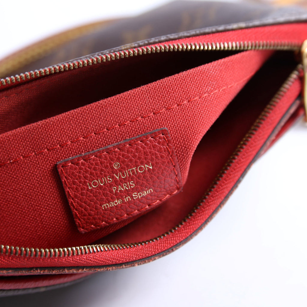 Louis Vuitton Pallas Clutch Monogram Red