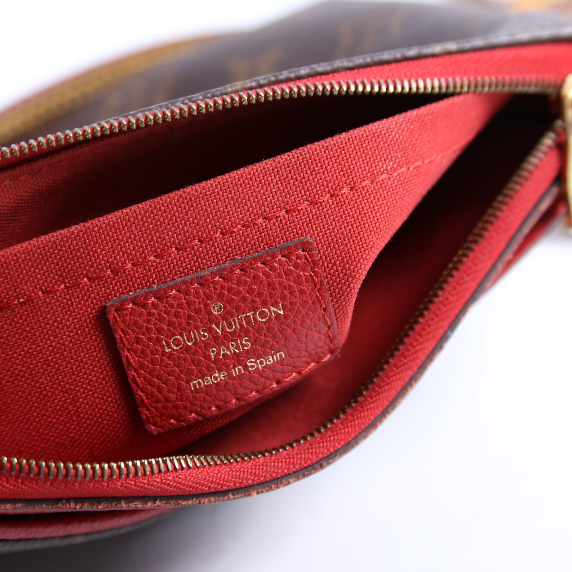 Louis Vuitton Pallas Clutch Monogram Red