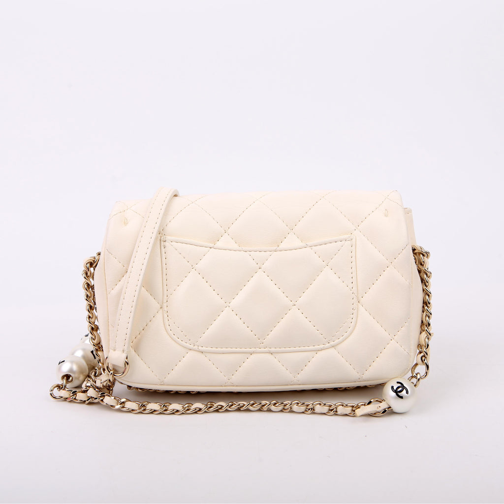 Chanel My Precious Pearls Small Chain 29M White