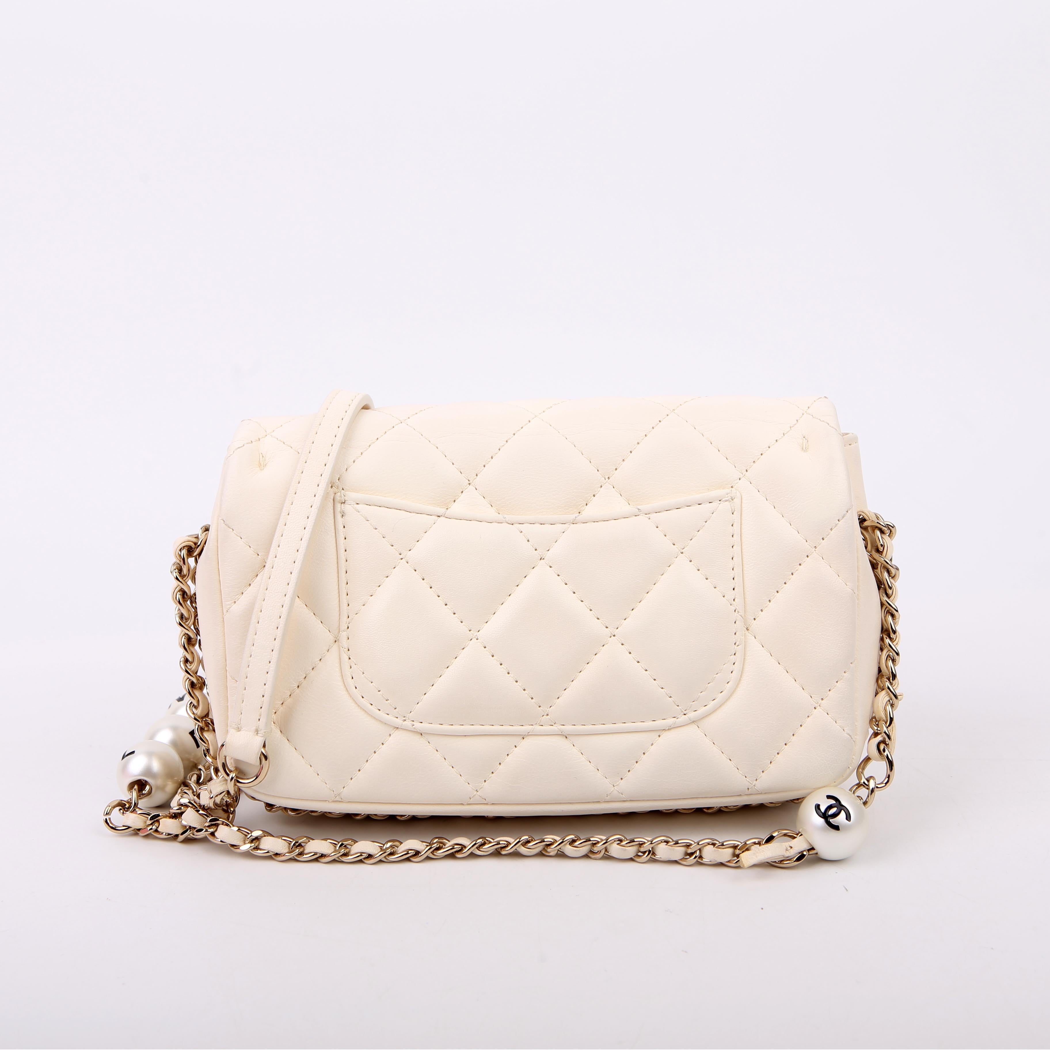 Chanel My Precious Pearls Small Chain 29M White