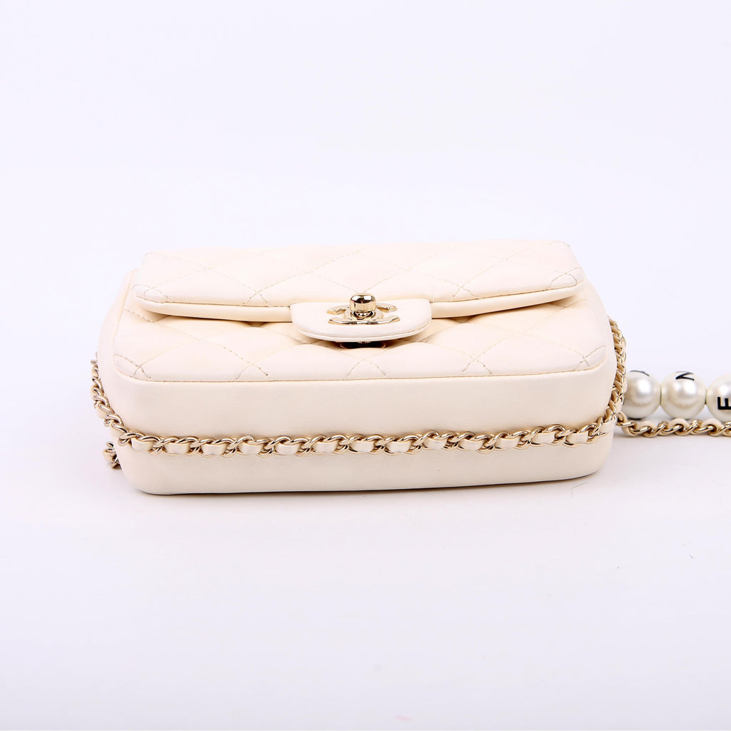 Chanel My Precious Pearls Small Chain 29M White