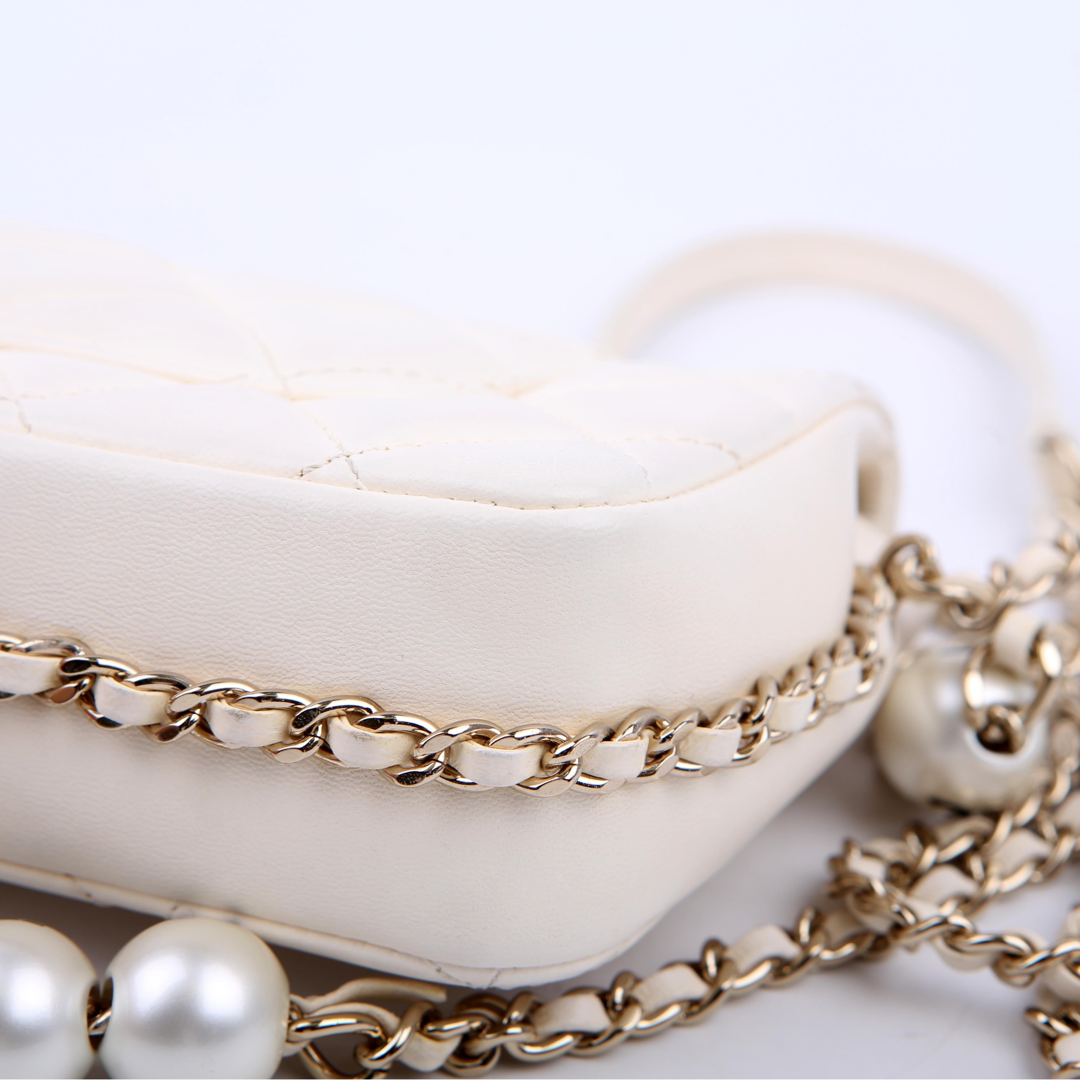 Chanel My Precious Pearls Small Chain 29M White
