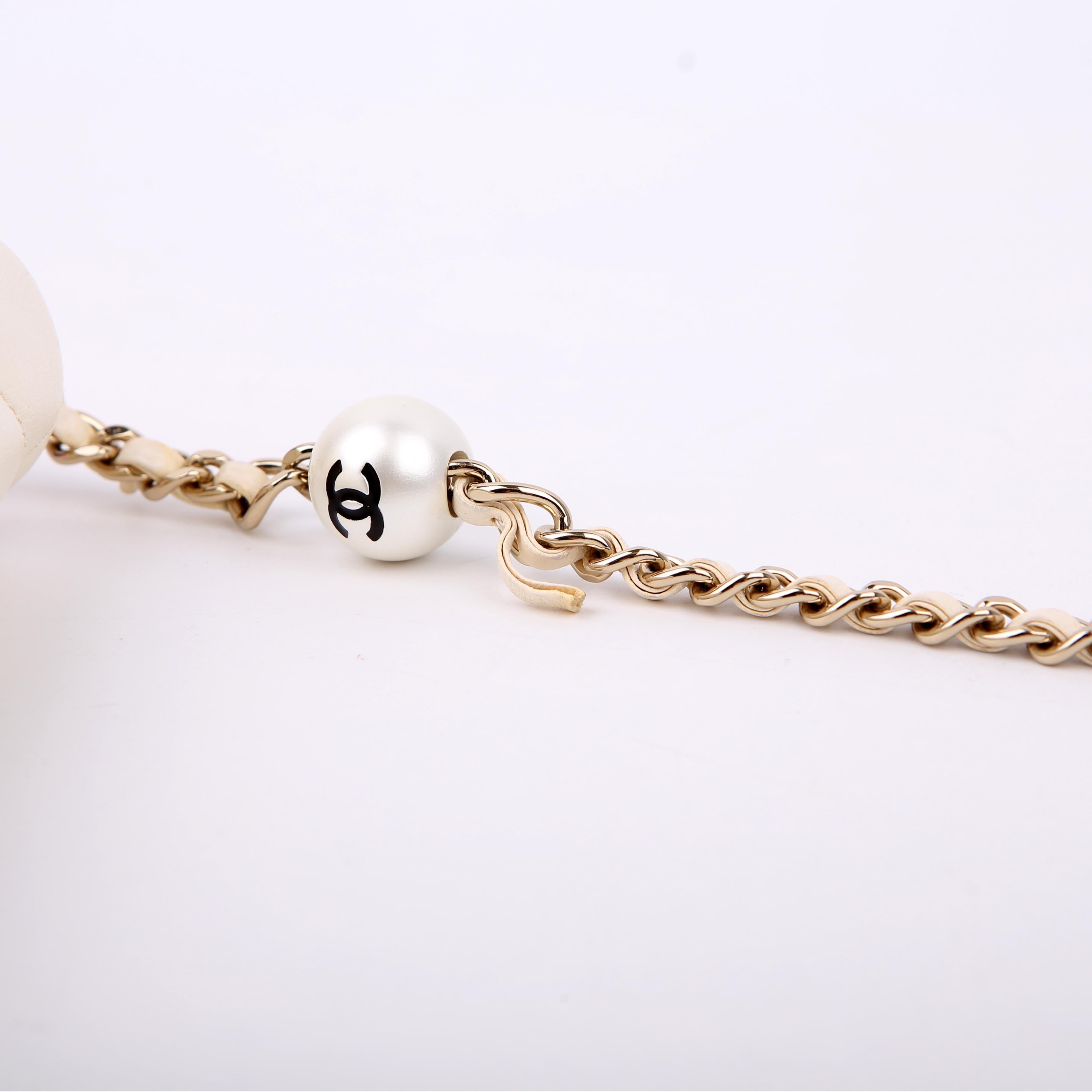 Chanel My Precious Pearls Small Chain 29M White