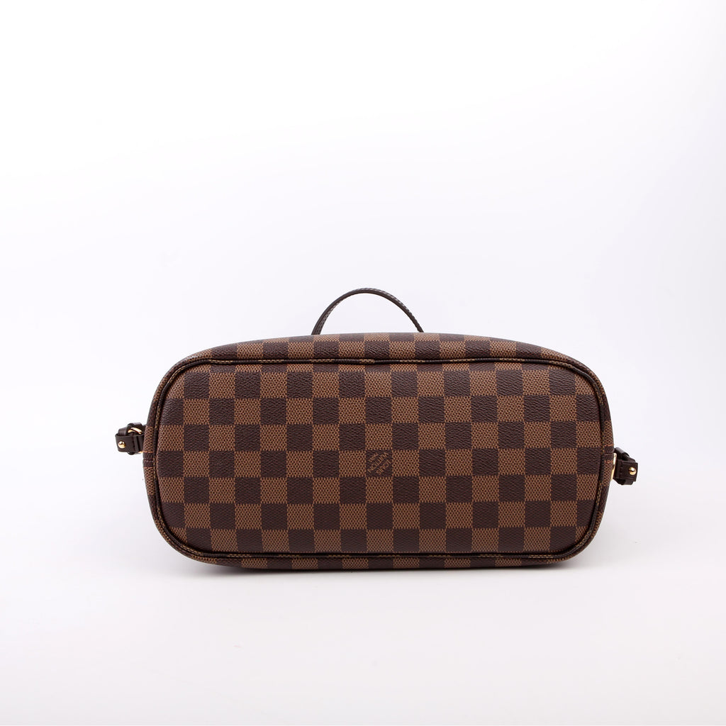Louis Vuitton Neverfull with Wallet PM Damier Ebene Red