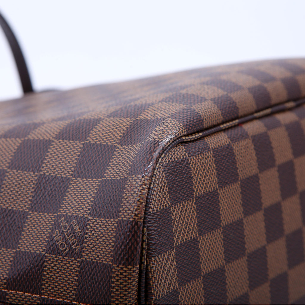 Louis Vuitton Neverfull with Wallet PM Damier Ebene Red