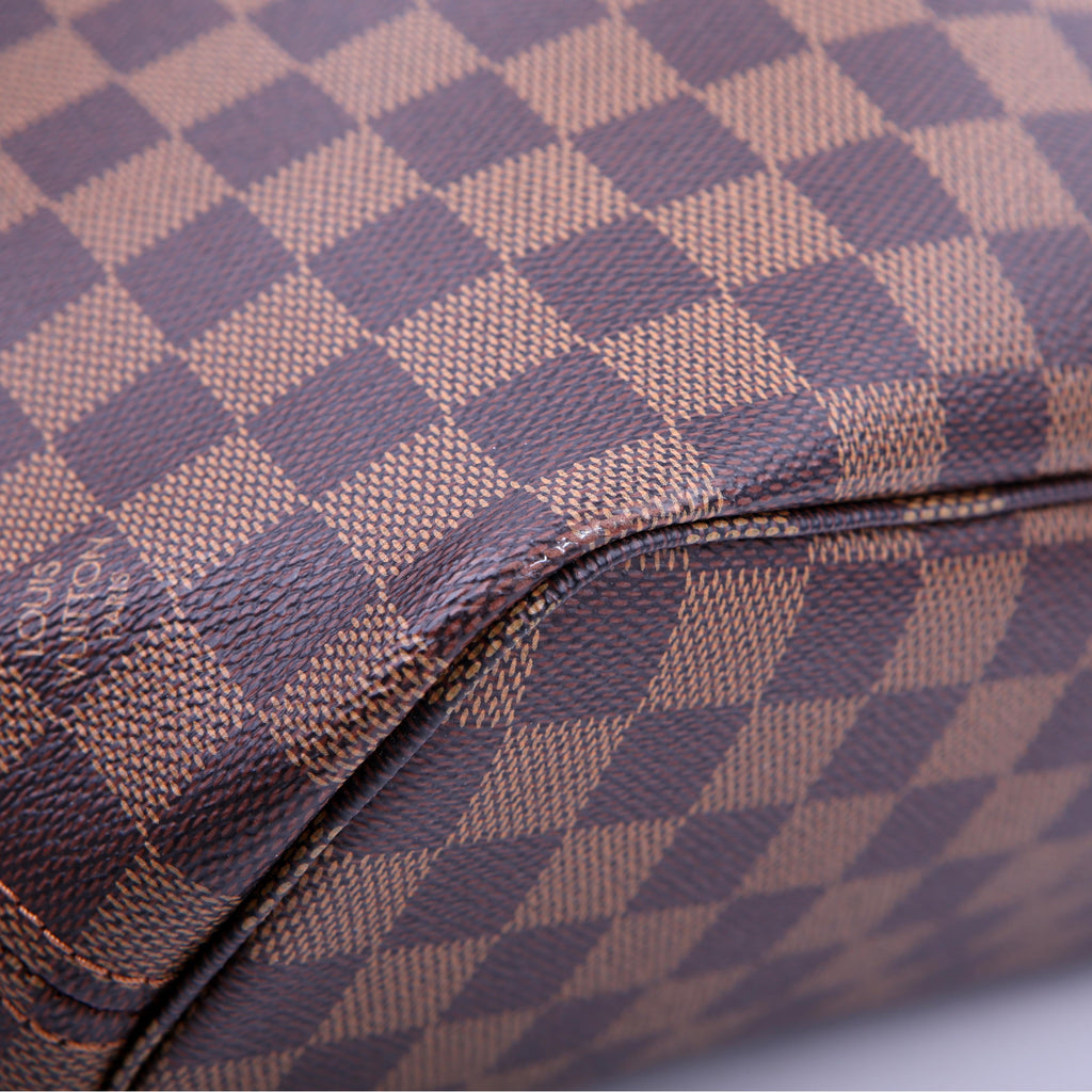 Louis Vuitton Neverfull with Wallet PM Damier Ebene Red