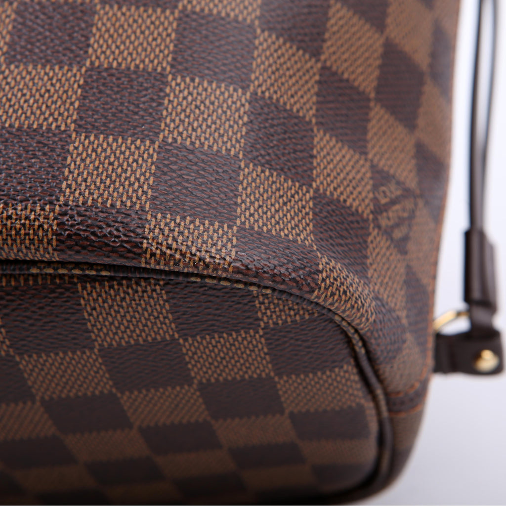 Louis Vuitton Neverfull with Wallet PM Damier Ebene Red