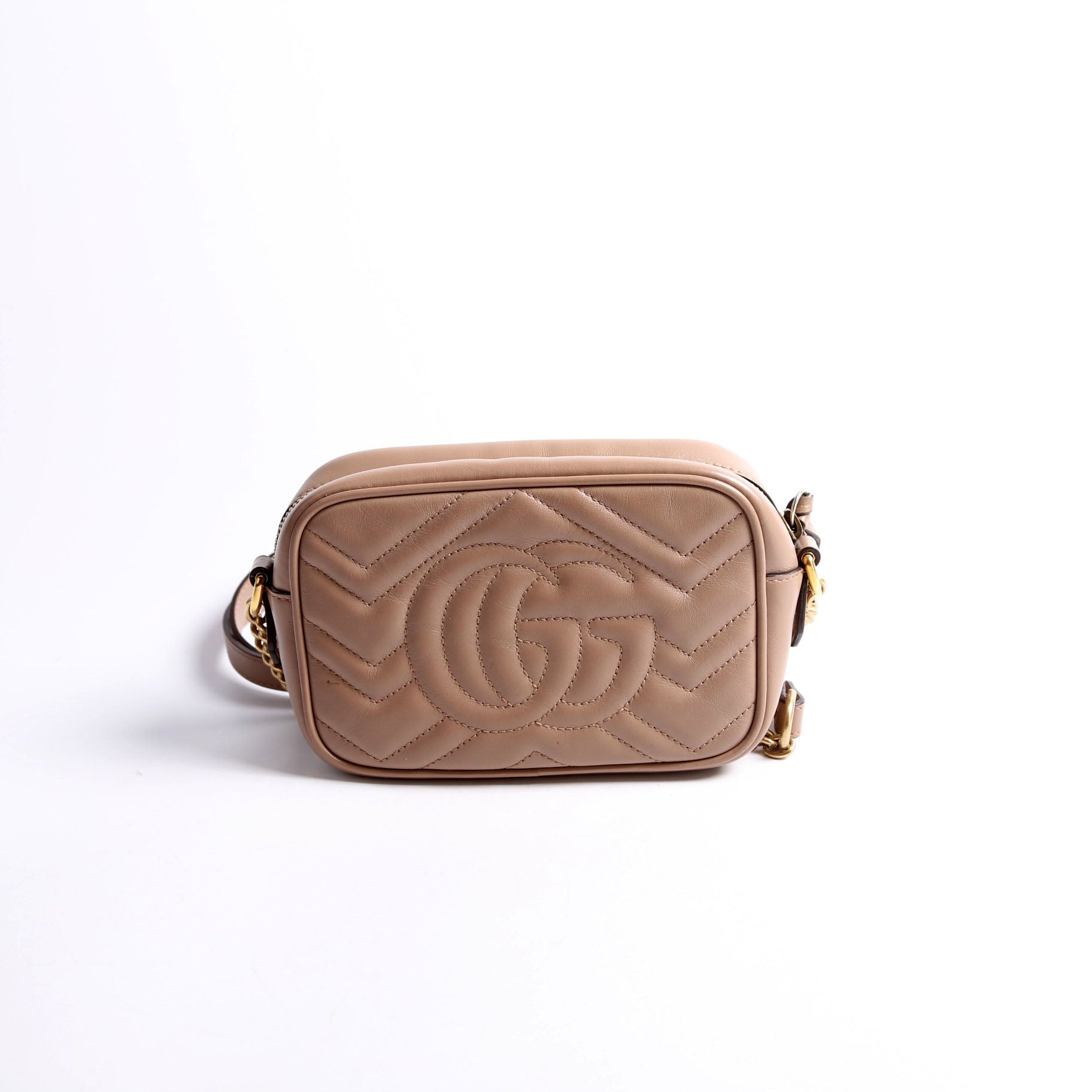 Gucci 448065 Marmont Mini Camera Bag Tan