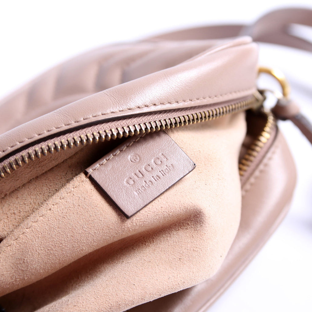 Gucci 448065 Marmont Mini Camera Bag Tan