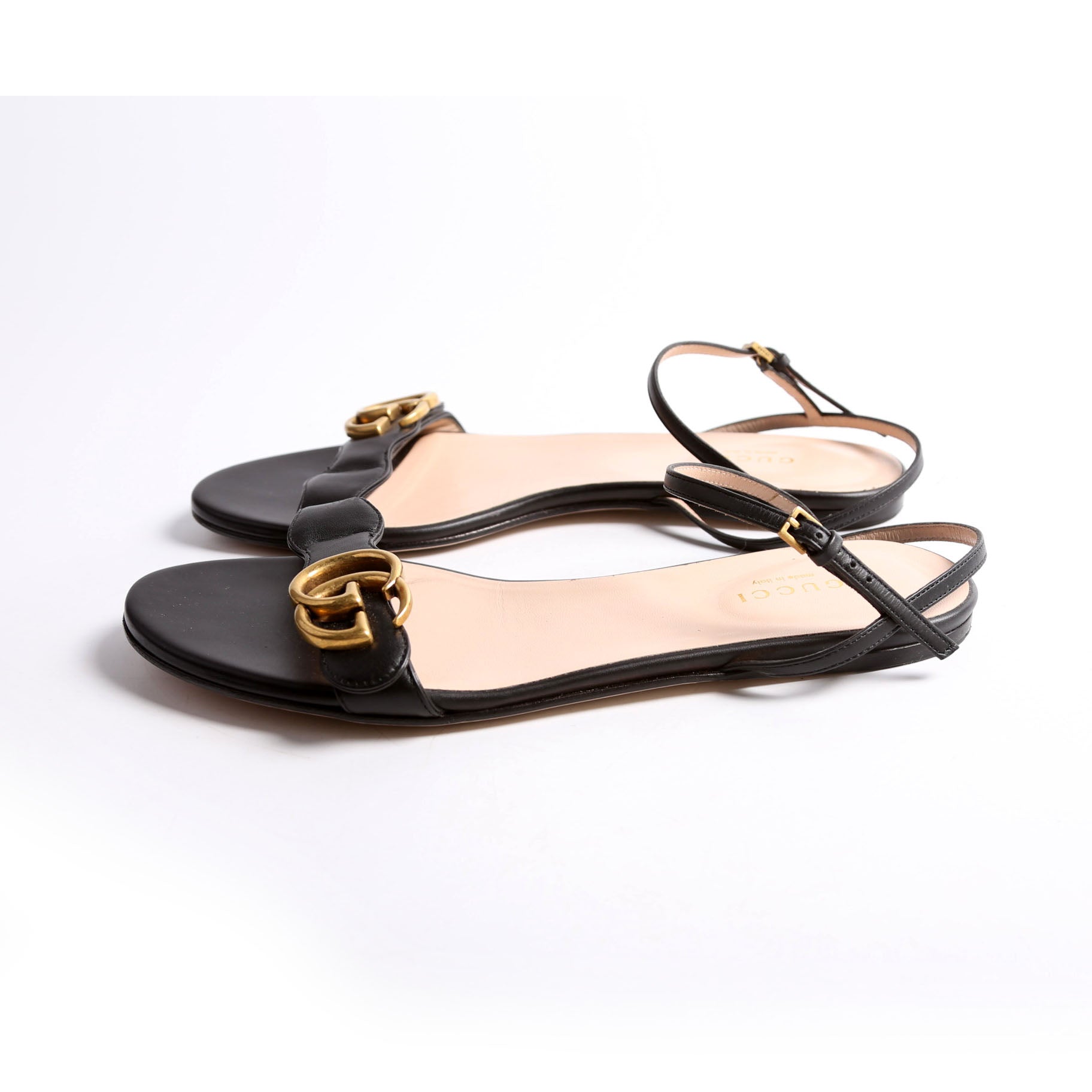 Gucci Marmont Flat Sandals Size 37