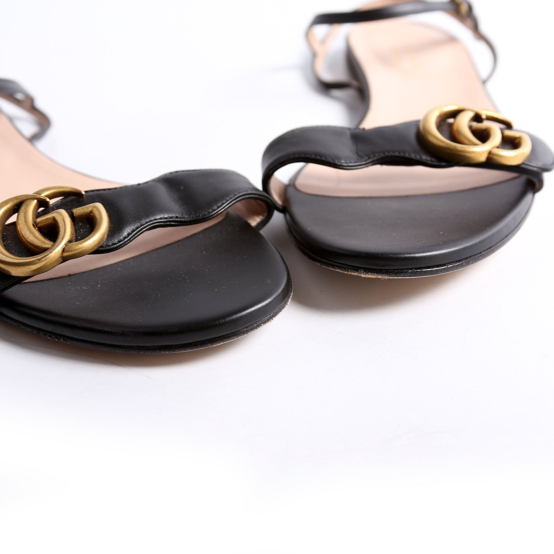 Gucci Marmont Flat Sandals Size 37