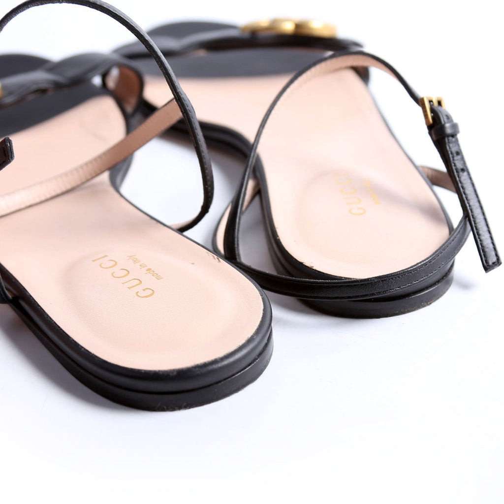 Gucci Marmont Flat Sandals Size 37