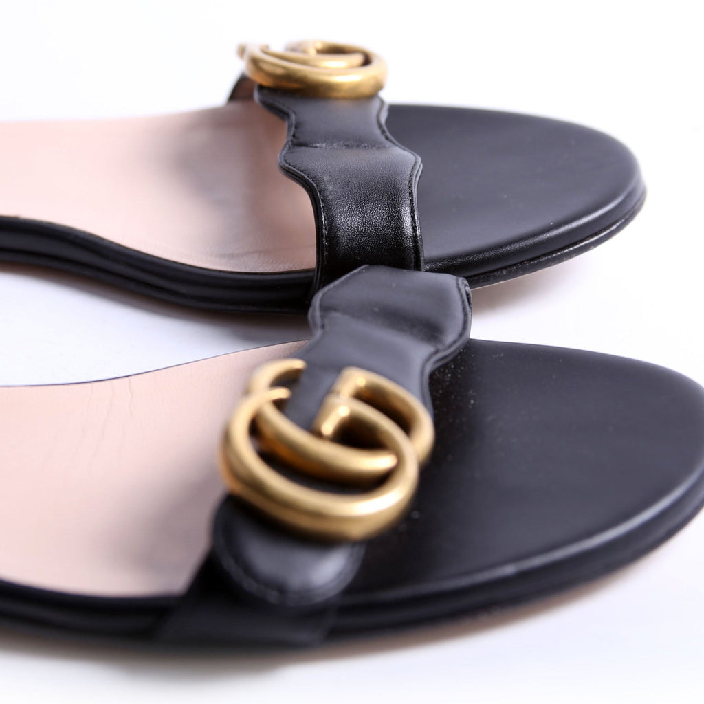 Gucci Marmont Flat Sandals Size 37