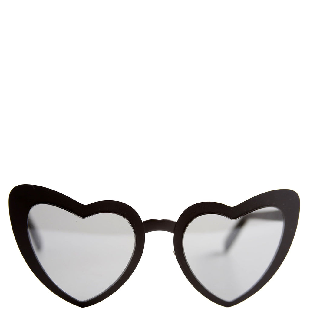 Saint Laurent SL196 LouLou Heart Sunglasses Black