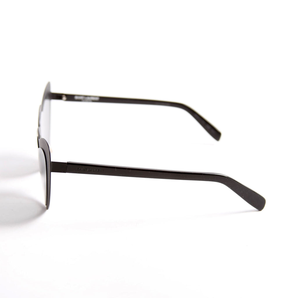 Saint Laurent SL196 LouLou Heart Sunglasses Black