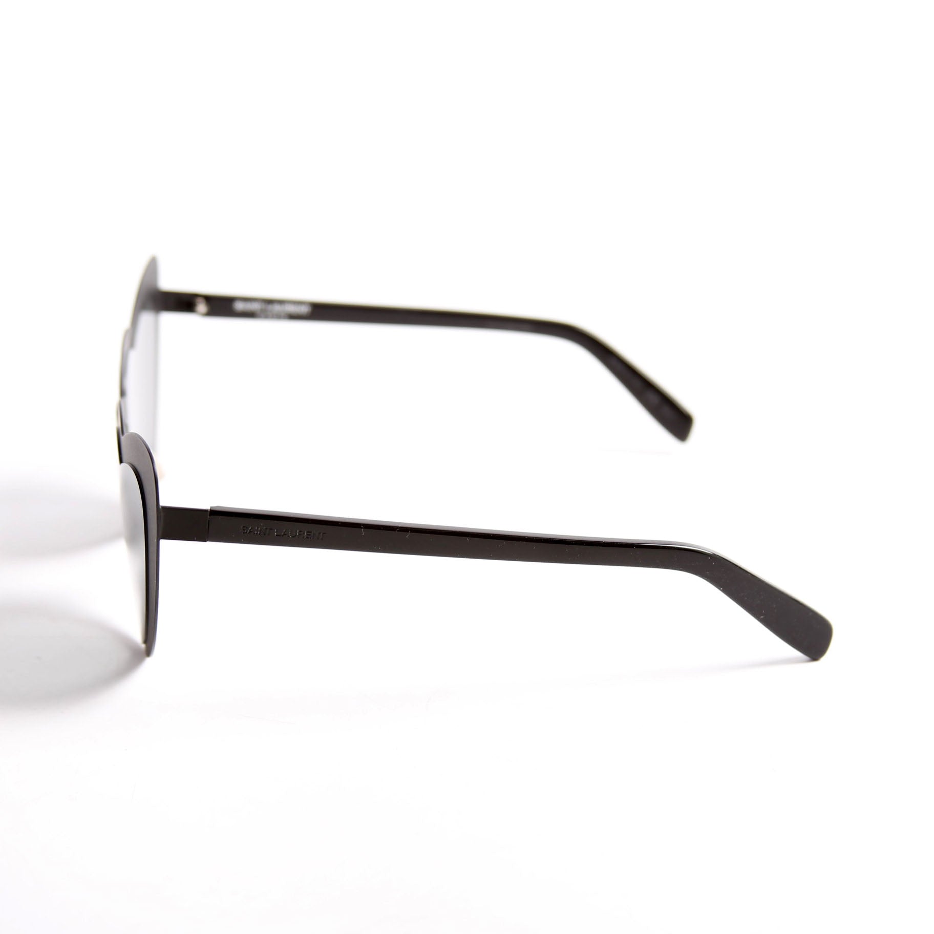 Saint Laurent SL196 LouLou Heart Sunglasses Black