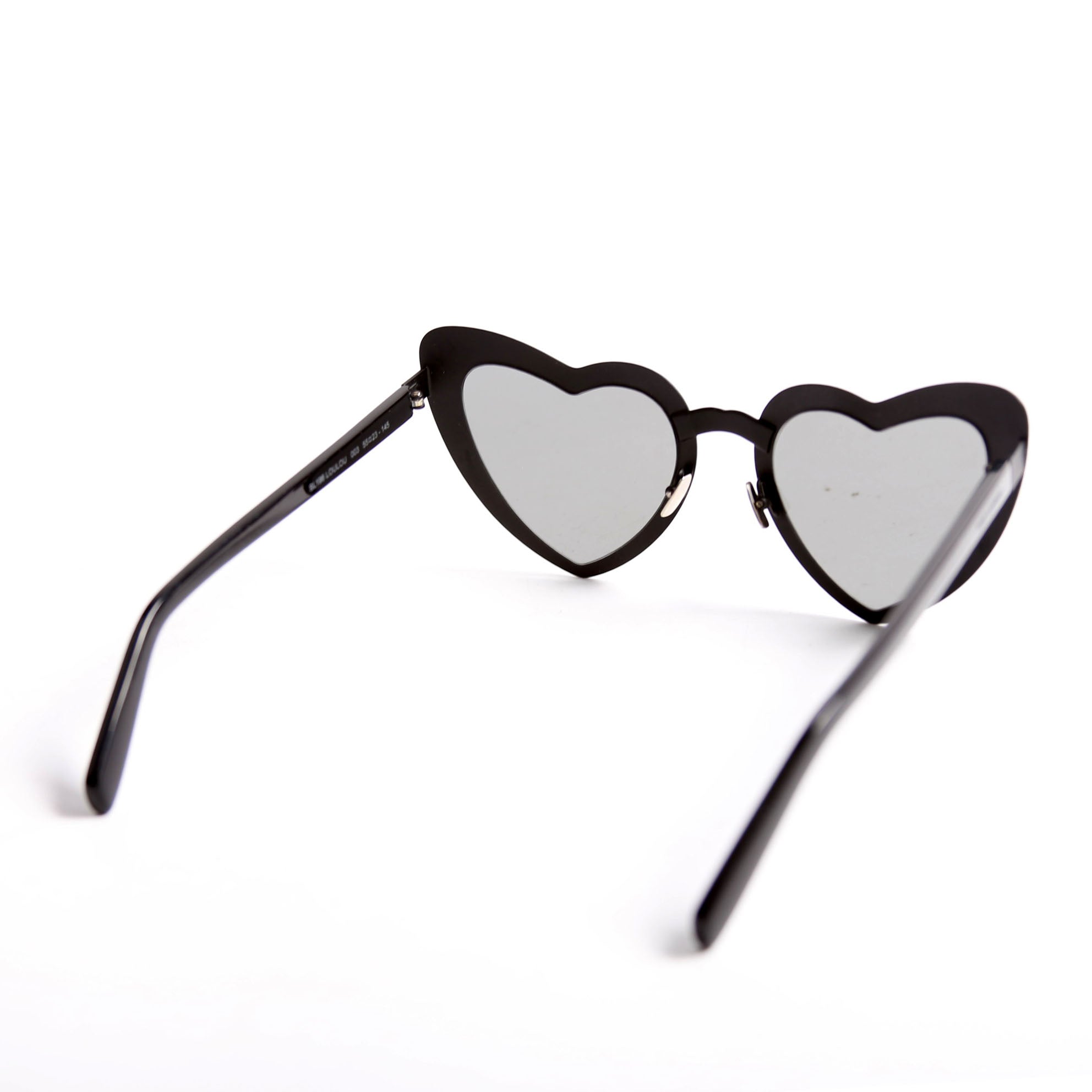 Saint Laurent SL196 LouLou Heart Sunglasses Black