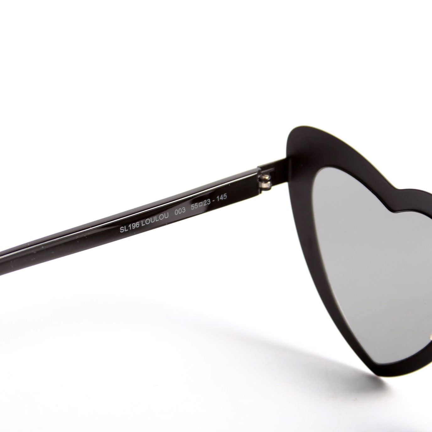 Saint Laurent SL196 LouLou Heart Sunglasses Black