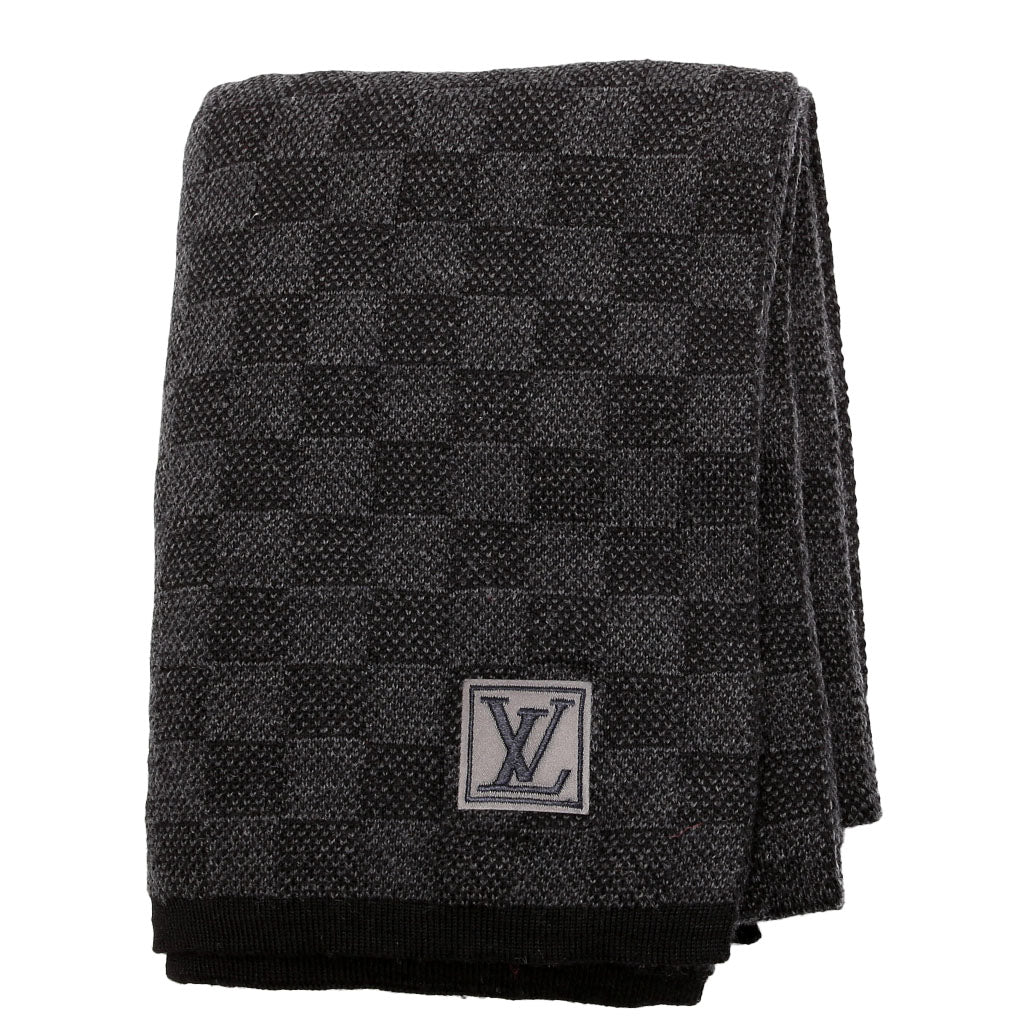 Louis Vuitton Neo Petite Damier Wool Scarf Black