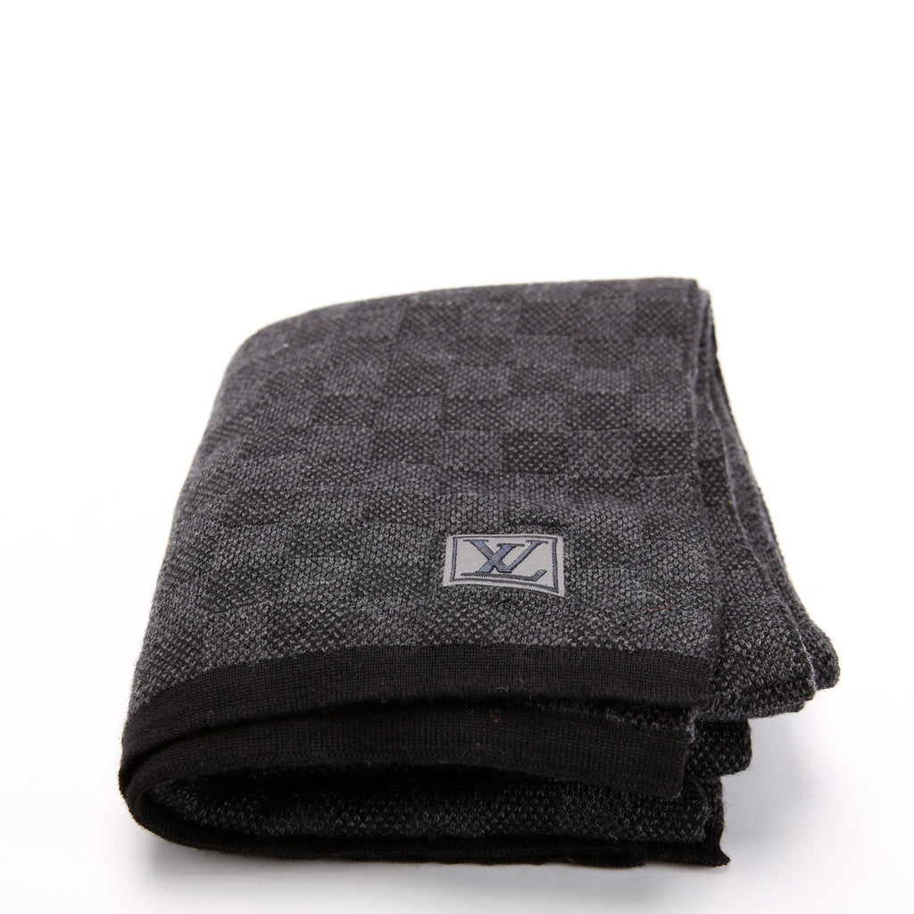 Louis Vuitton Neo Petite Damier Wool Scarf Black