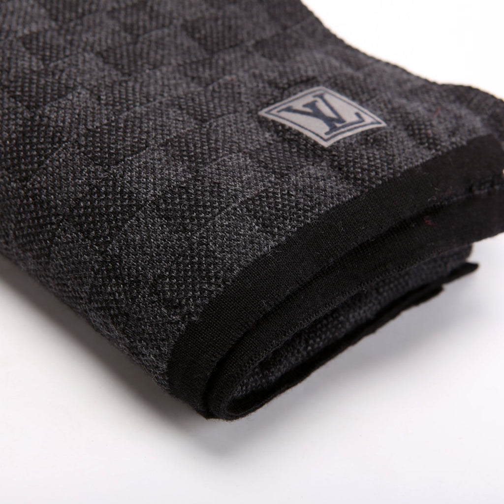Louis Vuitton Neo Petite Damier Wool Scarf Black