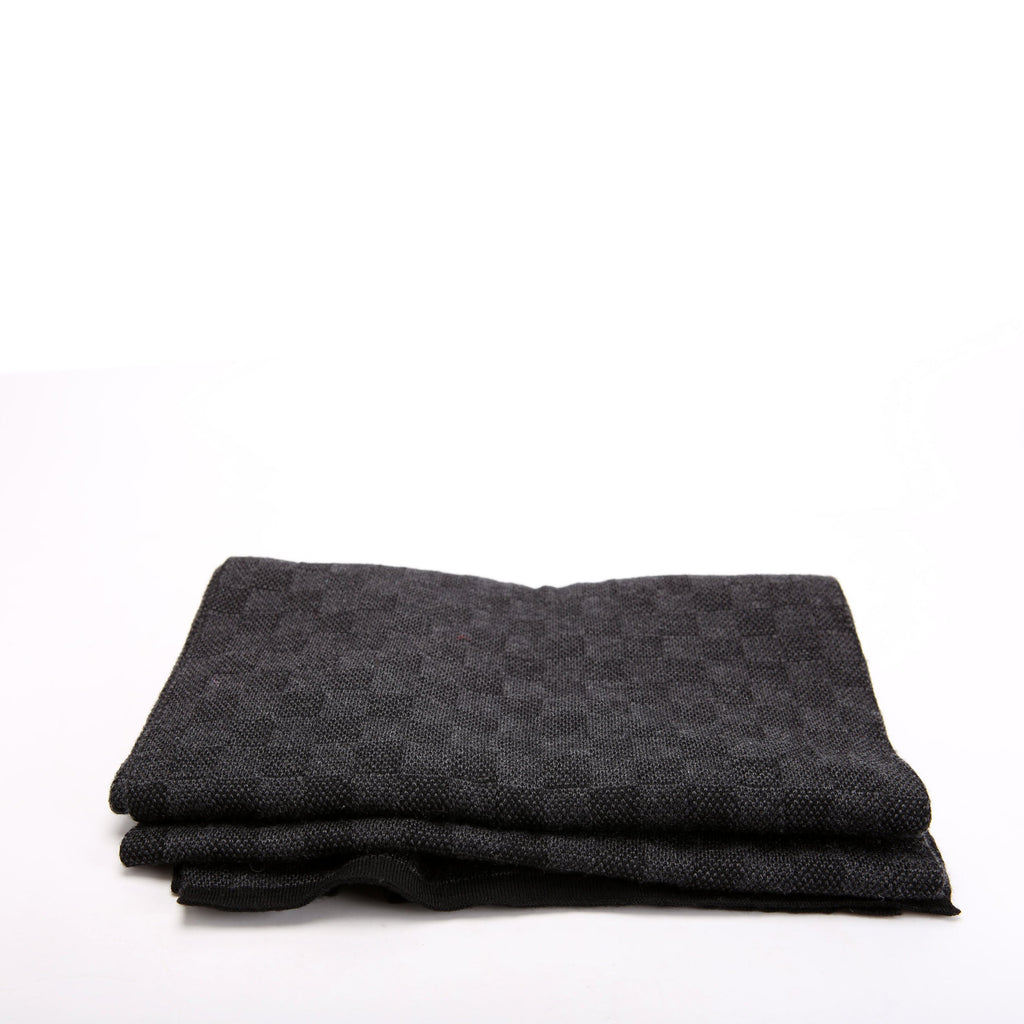 Louis Vuitton Neo Petite Damier Wool Scarf Black