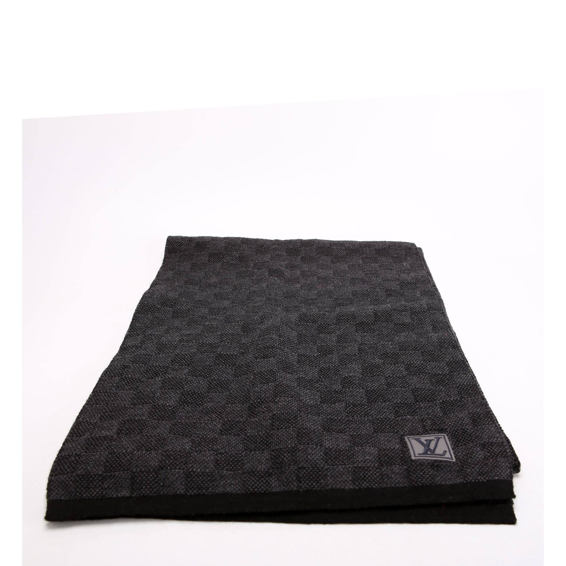 Louis Vuitton Neo Petite Damier Wool Scarf Black