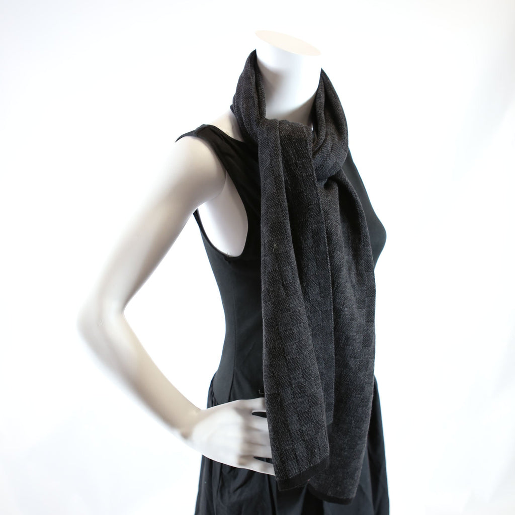 Louis Vuitton Neo Petite Damier Wool Scarf Black