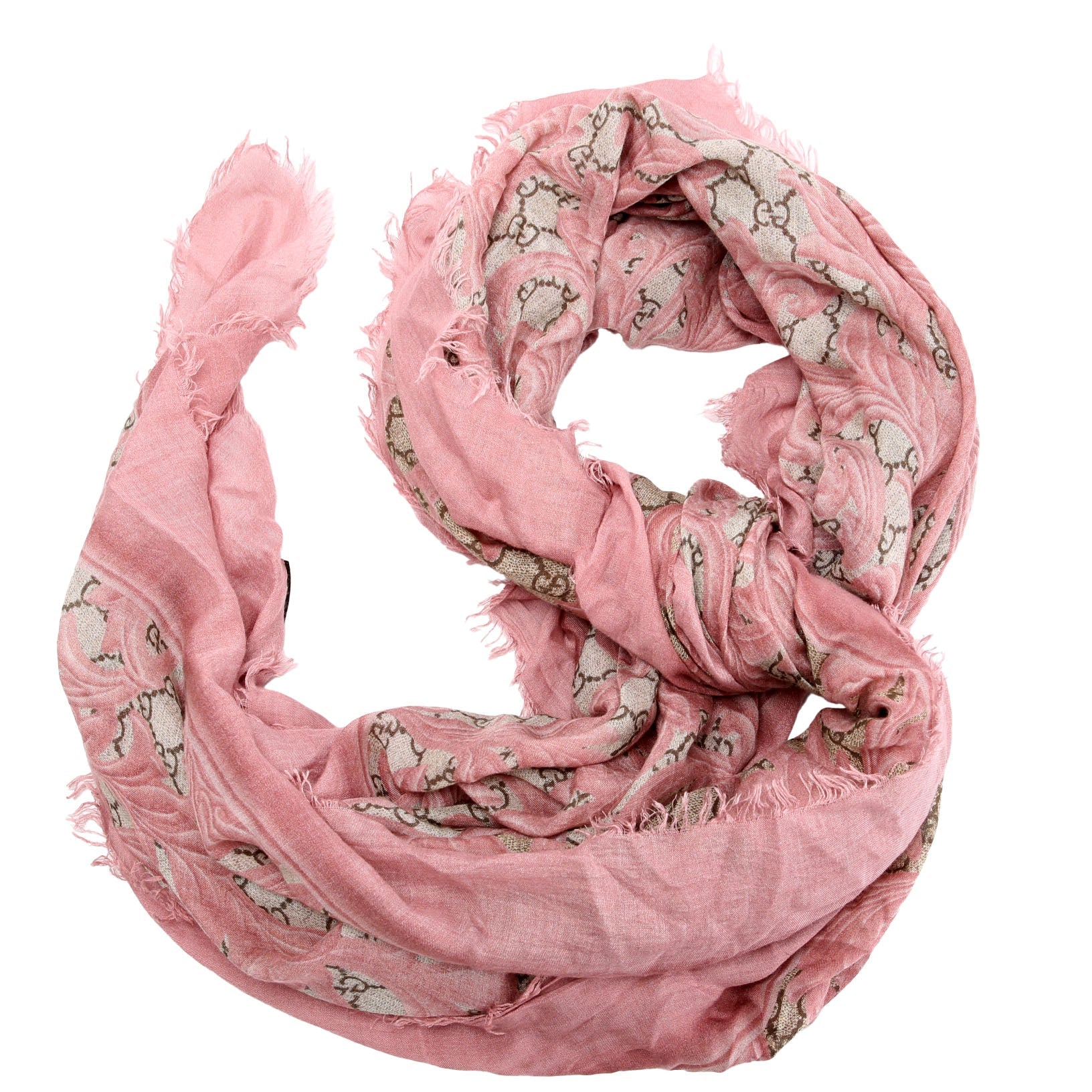 Gucci GG Arabesque Silk/Modal Scarf