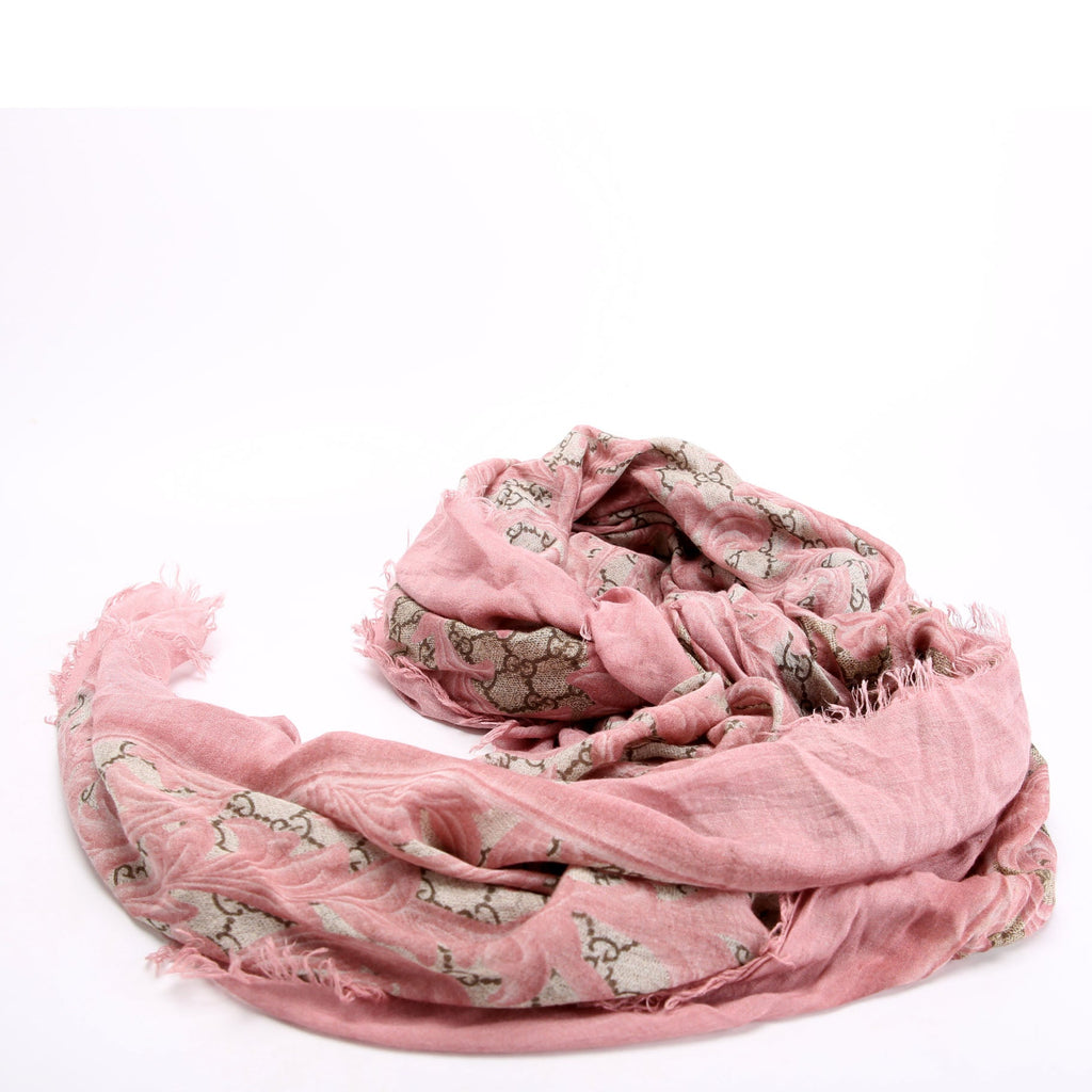 Gucci GG Arabesque Silk/Modal Scarf