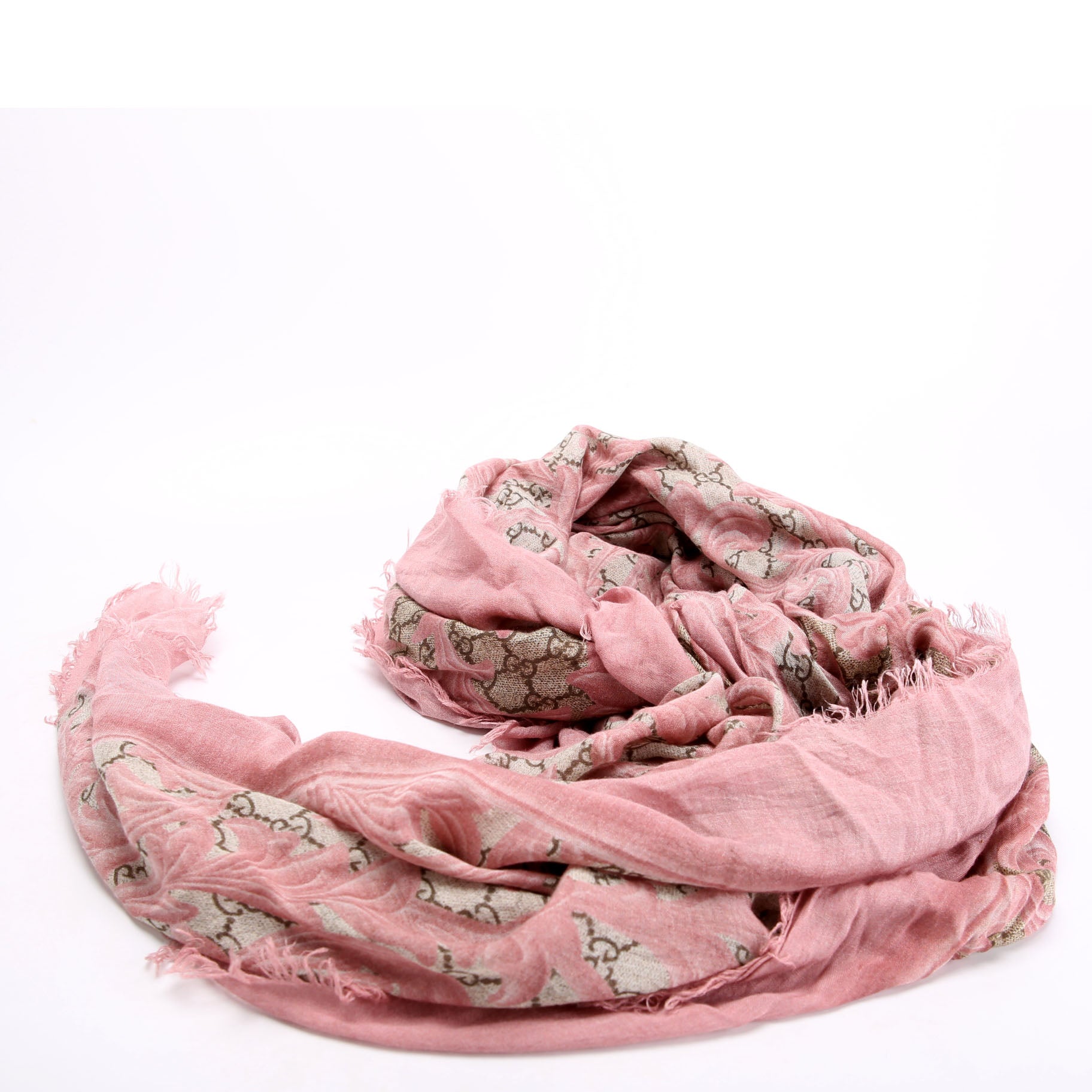 Gucci GG Arabesque Silk/Modal Scarf