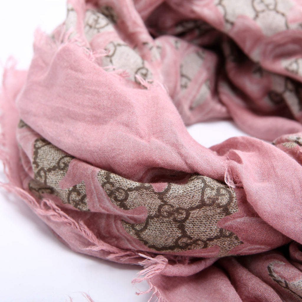 Gucci GG Arabesque Silk/Modal Scarf
