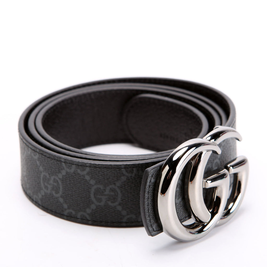 Gucci 838593 GG Marmont Reversible Belt Size 95/38 Black
