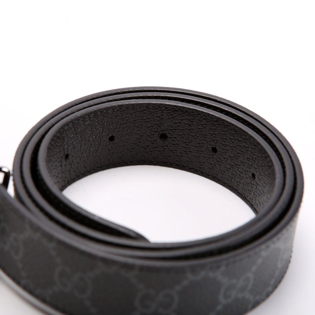 Gucci 838593 GG Marmont Reversible Belt Size 95/38 Black