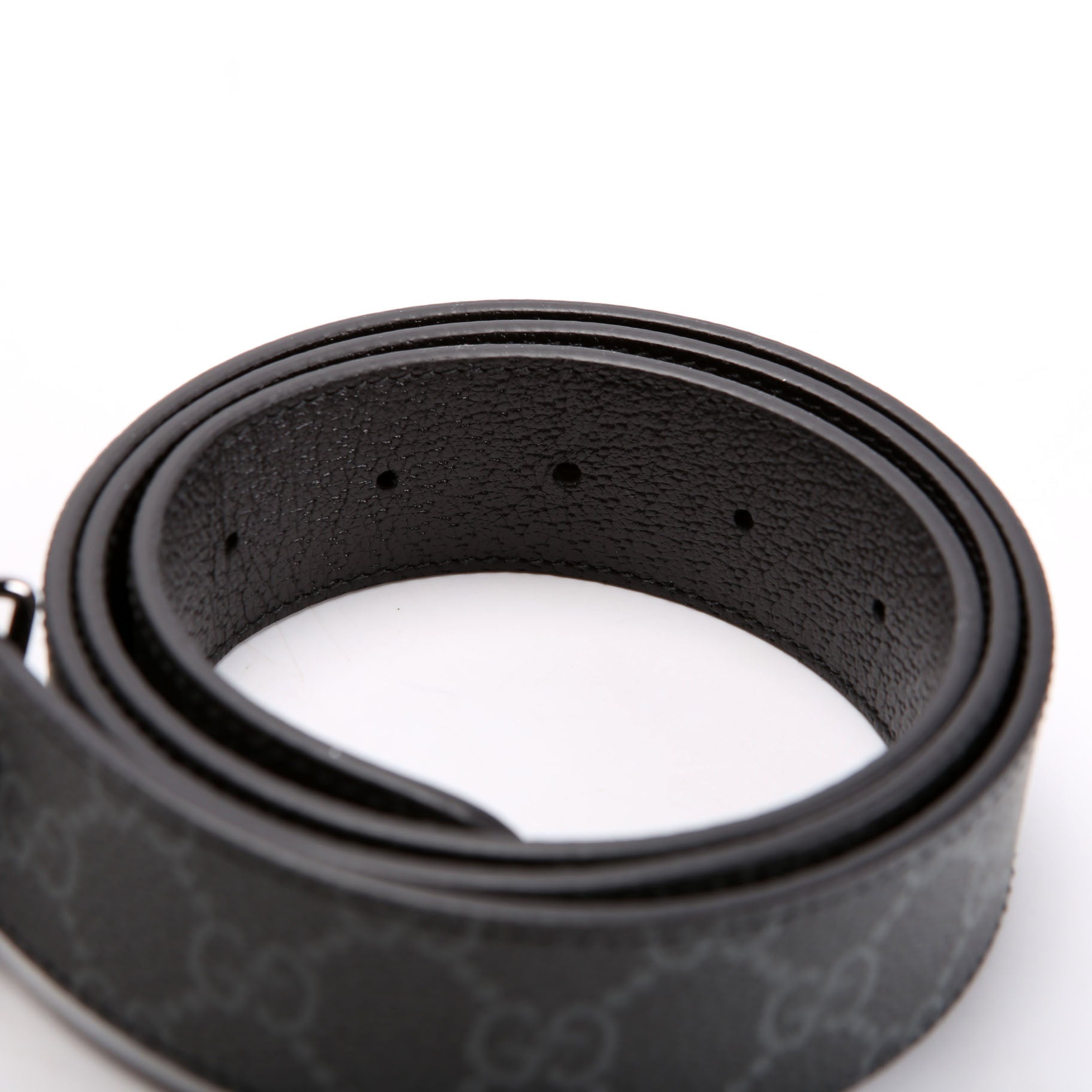 Gucci 838593 GG Marmont Reversible Belt Size 95/38 Black