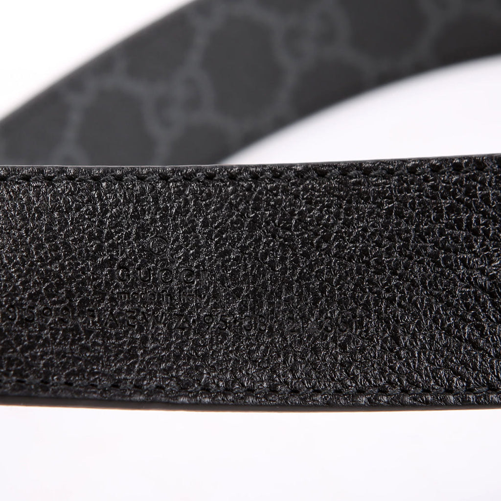 Gucci 838593 GG Marmont Reversible Belt Size 95/38 Black