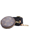Louis Vuitton Multi Pochette With Round Coin Purse Strap Black