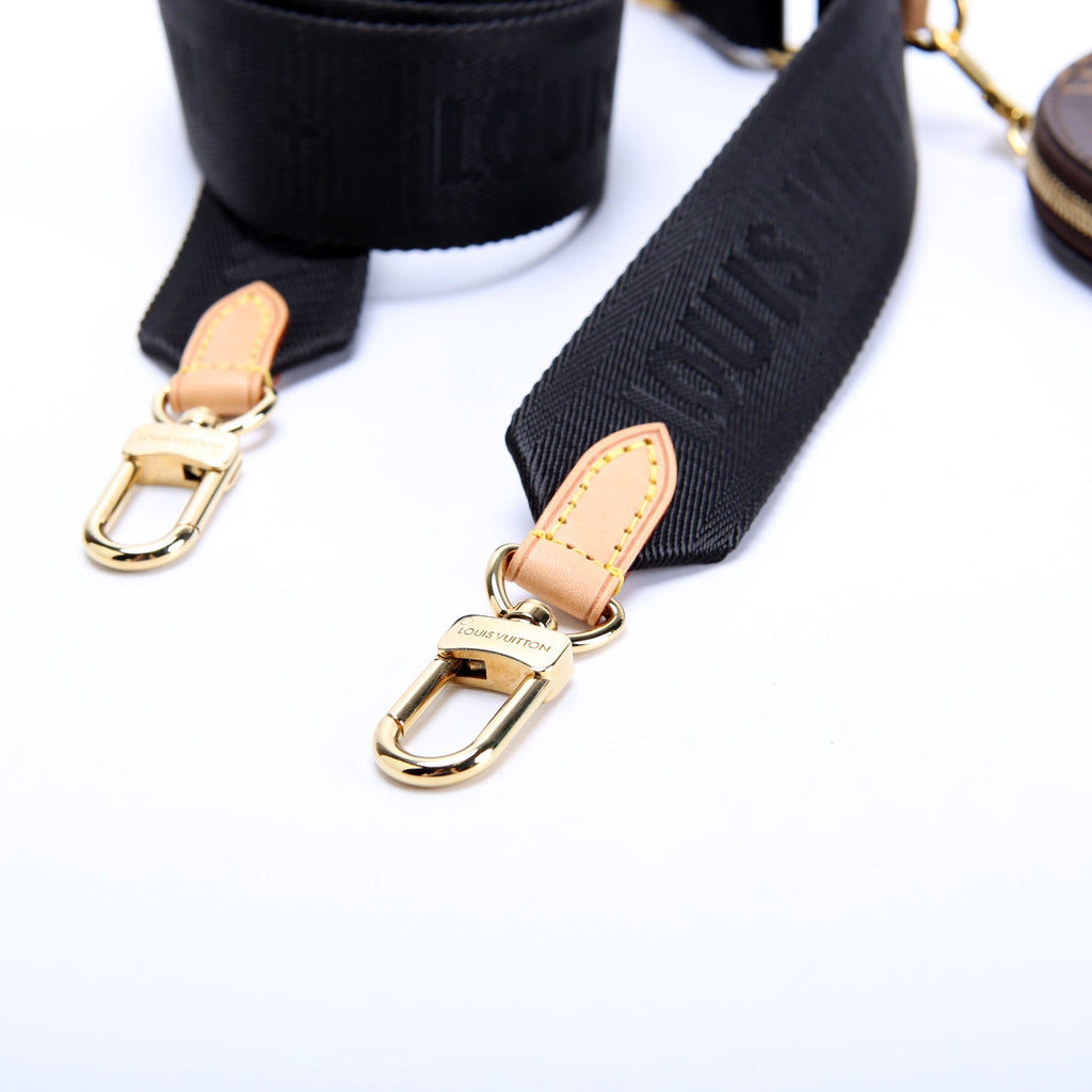 Louis Vuitton Multi Pochette With Round Coin Purse Strap Black